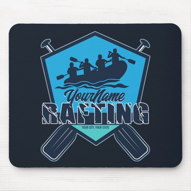 Personalized Rafting Whitewater River Adventure  Mouse Pad (Front)