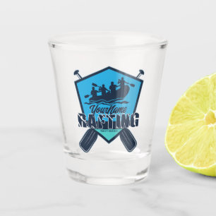 Personalized Rafting Whitewater River Adventure Shot Glass