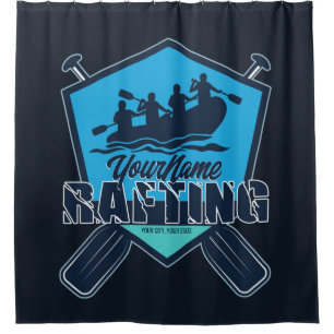 Personalized Rafting Whitewater River Adventure Shower Curtain