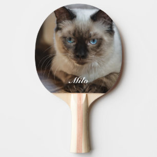 Personalized Ragdoll Cat Photo and Name Ping Pong Paddle
