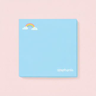 Personalized Rainbow and Name Notes