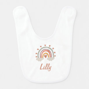 Personalized Rainbow Baby Bib – Custom Name