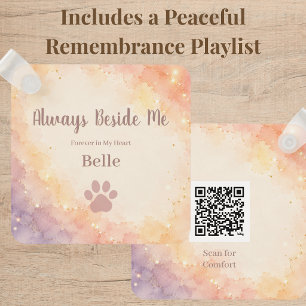 Personalized Rainbow Bridge Keychain with QR Code