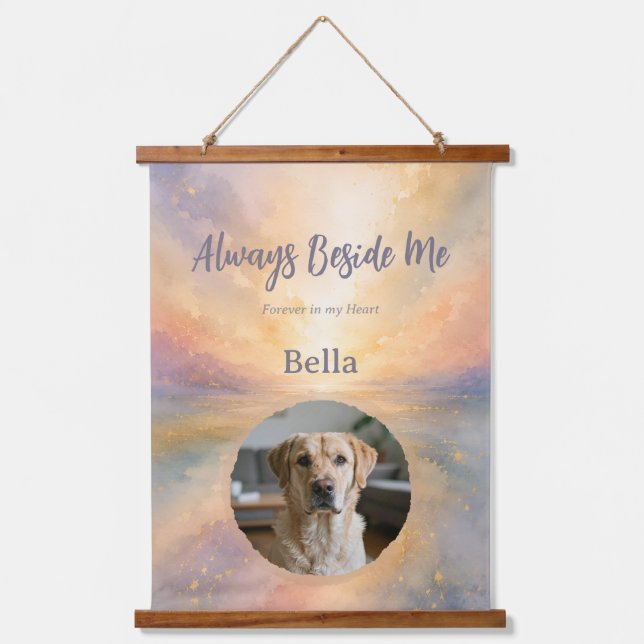 Personalized Rainbow Bridge Memorial Wall Tapestry (Front)