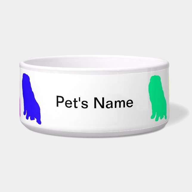 Personalized Rainbow Chow Bowl (Front)