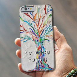Personalized Rainbow Colored Tree Barely There iPhone 6 Case