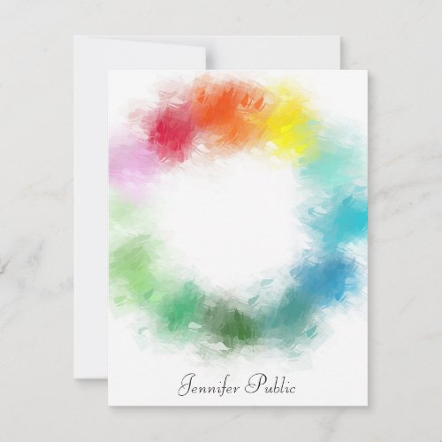 Personalized Rainbow Colors Colorful Template