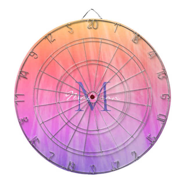 Personalized Rainbow Dart Board (Front)