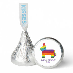 Personalized Rainbow Donkey Piñata Birthday Party Hershey®'s Kisses®