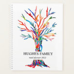 Personalized Rainbow Family Tree Meal Planner 2022<br><div class="desc">This unique and colorful Family Meal Planner is decorated with an original Family Tree design. Customizable with your name and year. Use the Customize Further option to change the text size, style or color if you wish. Because we create our own artwork you won't find this exact image from other...</div>