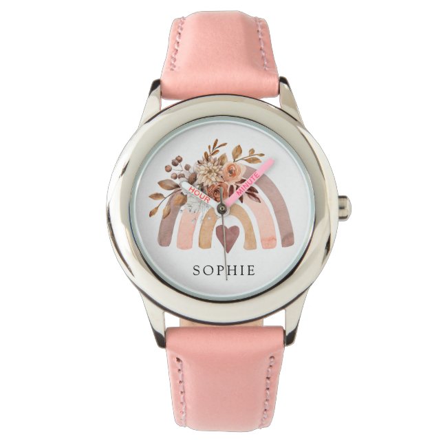 Personalized Rainbow Girl's  Watch (Front)