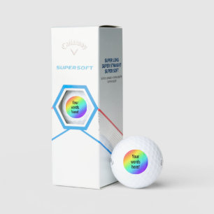 Personalized Rainbow Golf Balls