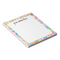 Personalized Rainbow Hearts Notepad | Zazzle