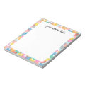 Personalized Rainbow Hearts Notepad | Zazzle