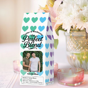 Personalized Rainbow Hearts The Perfect Blend Roasted Coffee