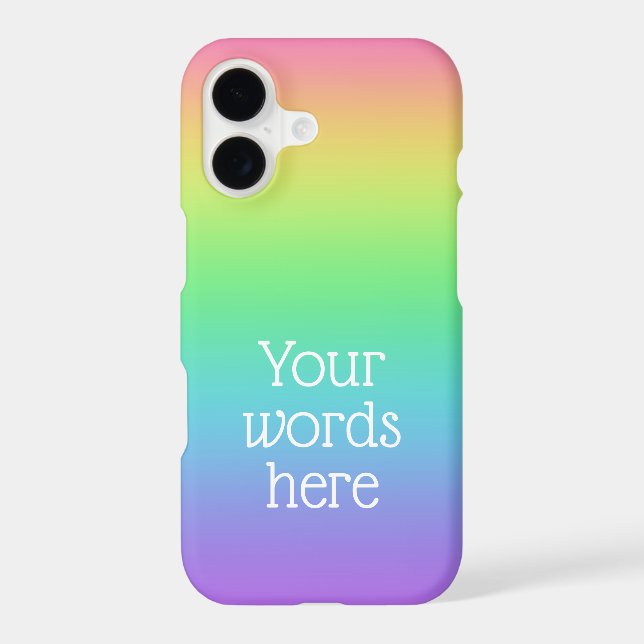 Personalized Rainbow Iphone Case (Back)