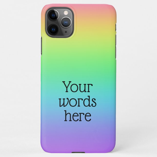 Personalized Rainbow iPhone Case (Back)