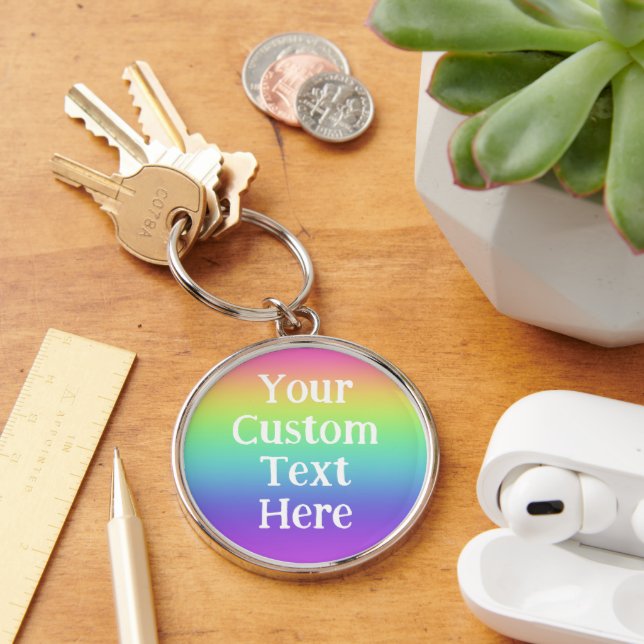 Personalized Rainbow Keychain (Desk)