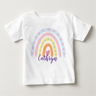 Personalized Rainbow Kids T-Shirt – Custom Name