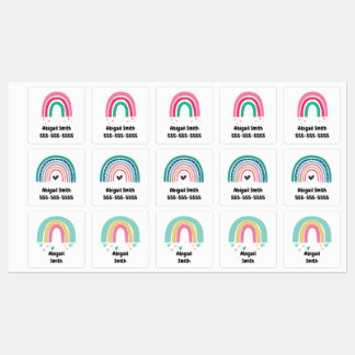 Personalized Rainbow Labels