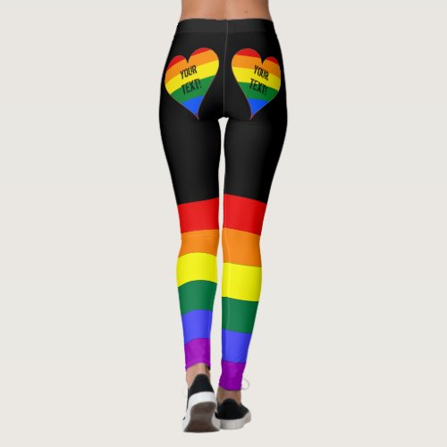 Personalized Rainbow LGBT Pride Leggings