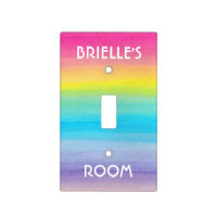 Personalized Rainbow Light Switch Cover