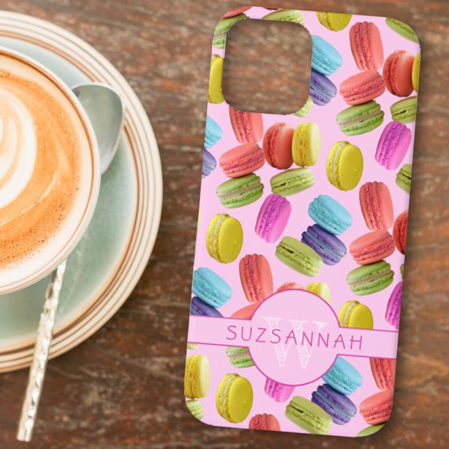 Personalized Rainbow Macaron Cookies Pattern Case-Mate iPhone Case (Creator Uploaded)