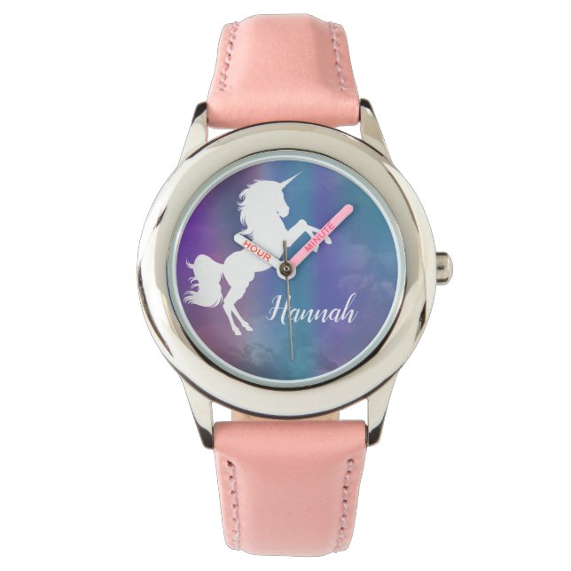 Personalized Rainbow Magical Unicorn Watch (Front)