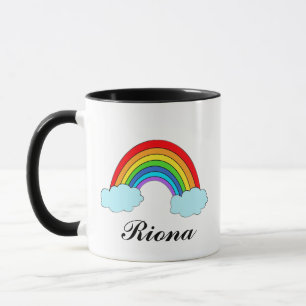 Personalized Rainbow Name Mug   Colorful 