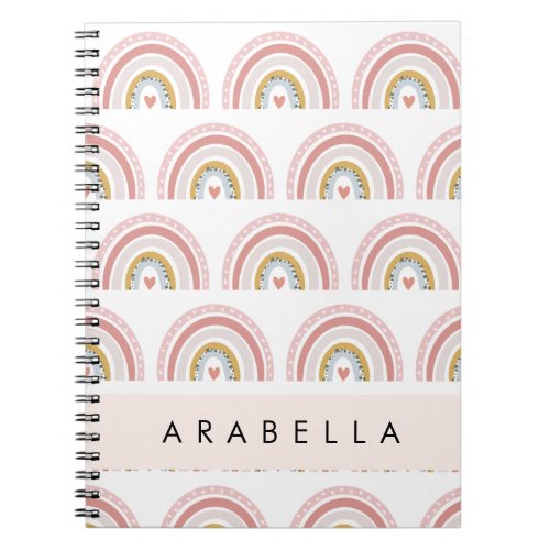 Personalized Rainbow  Notebook