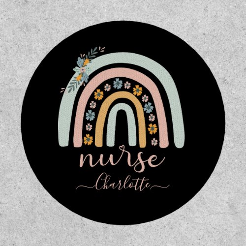 Personalized Rainbow Nurse Name Gift For Nurse Patch