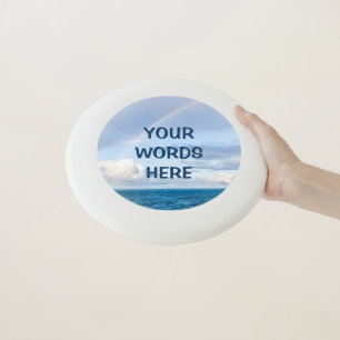 Personalized Rainbow Ocean Photo Wham-O Frisbee