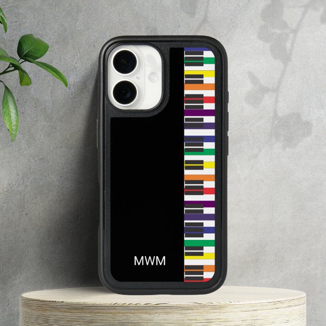 Personalized Rainbow Piano Keys Otterbox Otterbox iPhone Case (Personalized Rainbow Piano Keys Otterbox Otterbox iPhone Case)