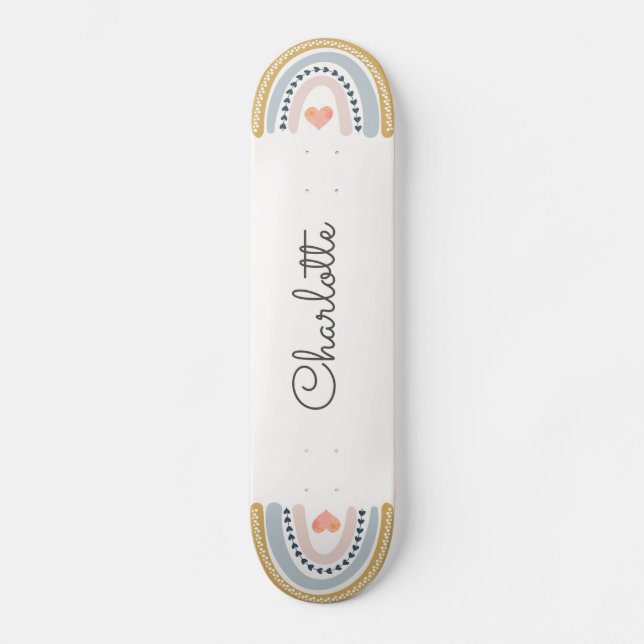 Personalized Rainbow Skateboard (Front)