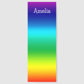 Personalized Rainbow Spectrum Colors Bookmarks