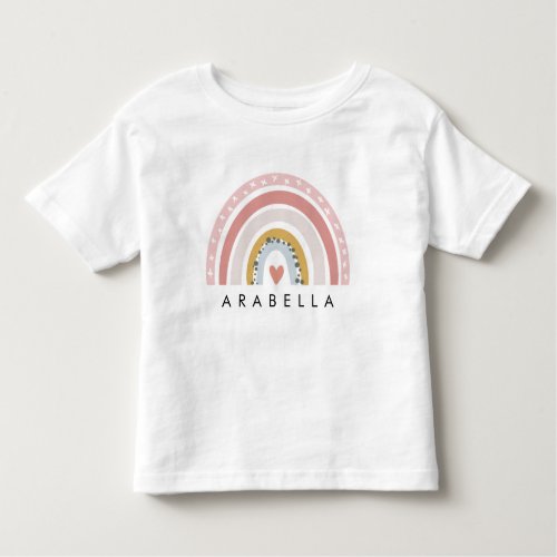 Personalized Rainbow  Toddler T_shirt