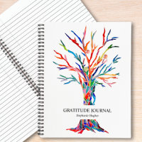 Personalized Rainbow Tree Gratitude Journal