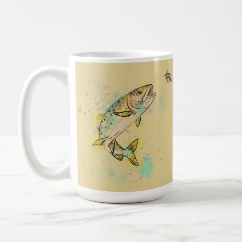 Personalized Rainbow Trout 15oz Ceramic Mug