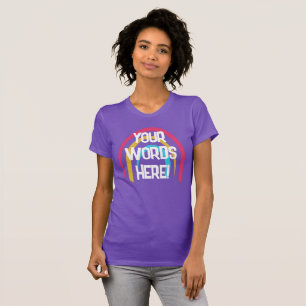 Personalized Rainbow Women's T-Shirt