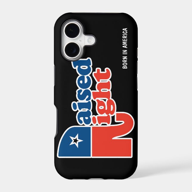 Personalized Raised Right Iphone Case (Back)