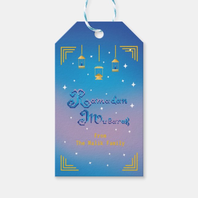 Personalized Ramadan Mubarak Gift Tags (Front)