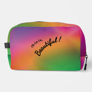 Personalized Raspberry Melon Dopp Kit