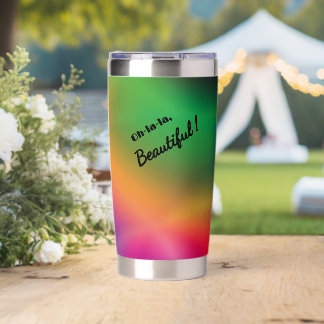 Personalized Raspberry Melon Insulated Tumbler