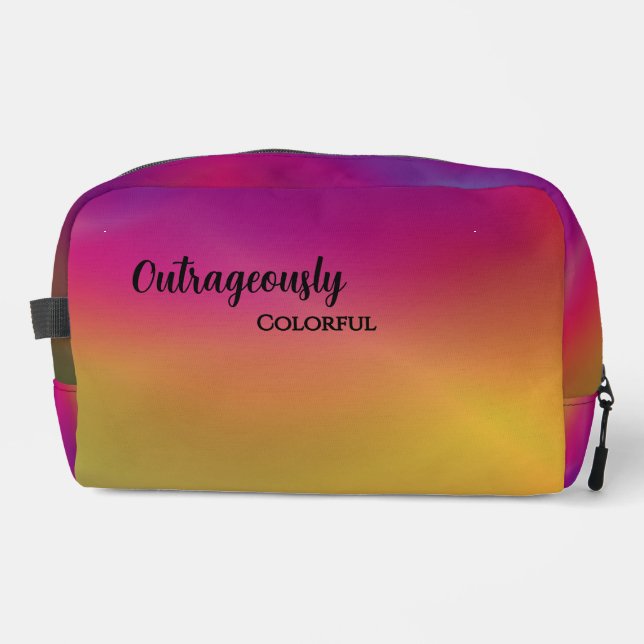 Personalized Raspberry Pear Dopp Kit (Front)