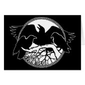 Personalized Raven Cards Cool Crow Art Cards (Front Horizontal)