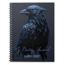 Personalized Raven Poetry Journal