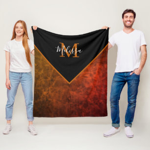 Personalized rawhide personalized  fleece blanket