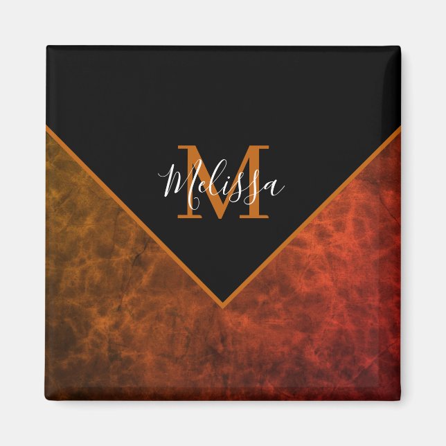 Personalized rawhide personalized  magnet (Front)