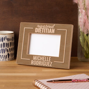 Personalized RD Registered Dietitian Engraved Frames