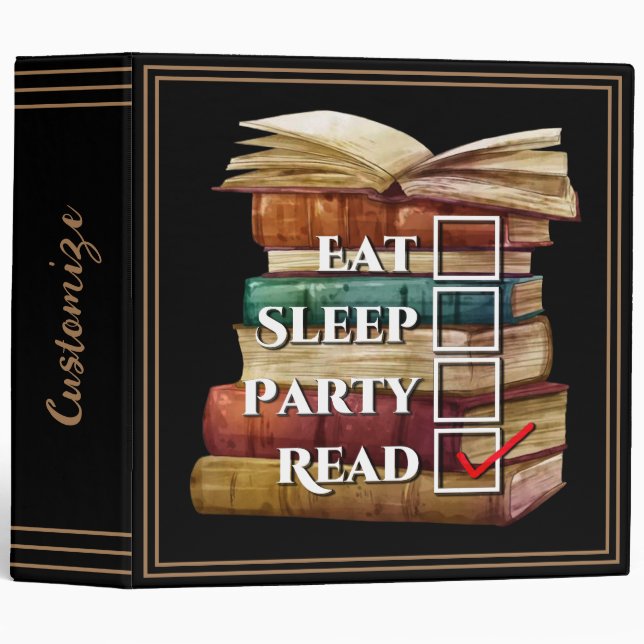 Personalized Reading First 3 Ring Binder (Front/Spine)
